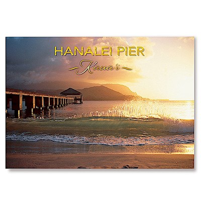 Hanalei Pier 4 X 6 Kauai Postcards